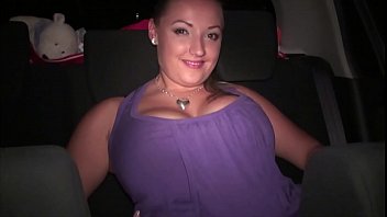 Krystal Swift flashes her huge tits on the street before going to a public orgy