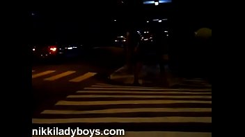 Nikki Ladyboys on the streets is a hooker