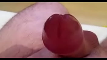 Shaved oil penis cumshot