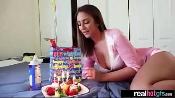 (layla london) Horny Lovely Teeb GF In Hard Sex On Tape clip-19