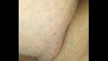 Licking the wifes shaved pussy