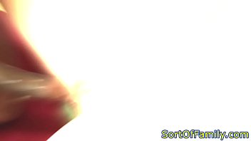 Pigtailed teen screwed by black stepdad