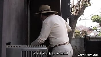 Masturbation with a carrot before her