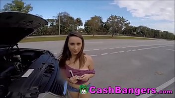 Stranded Horny Big Boobs Teenager Takes Money For Sexual Favors