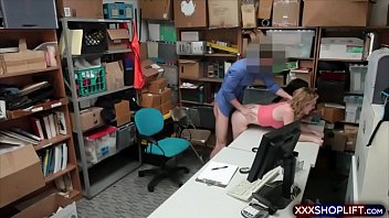 Two pretty thieves caught and fucked by a shop employee