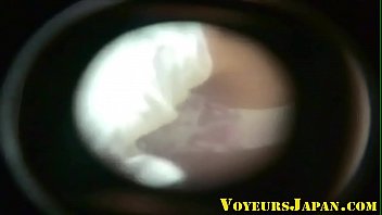 Horny japanese teen rubs