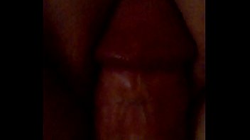 masturbating her shaved pussy with my cock