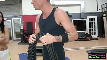 Teens get fucked in gym