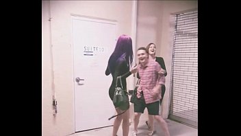 Two Goddesses (Amadahy and Miskha) kick hard in the balls Andrea Dipre!