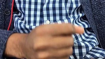 Guy jerks off at work in the car