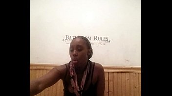 Ebony several cums in the bathroom