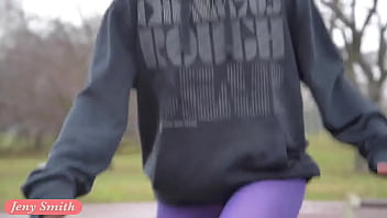 Jeny Smith - pantyhose workout