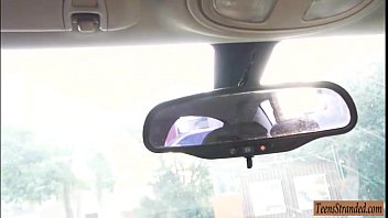 Hot amateur teen babe Sarai gets banged in public place