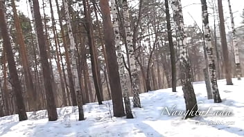 Stockings flashing in the public park