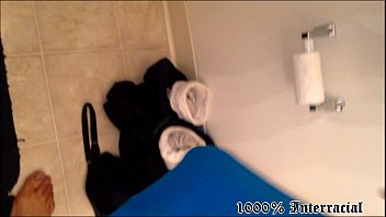 Chubby White Tattoo Teen Sucks BBC in Shower - DV