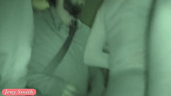 Pantyhose flashing at bar. Jeny Smith