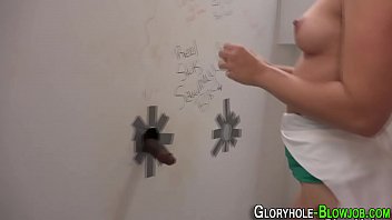 Babe fucks bbc gloryhole