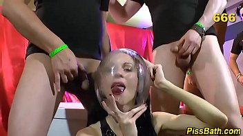 Pee drinking whore fucked