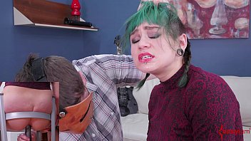 Hot punk girl with bubble-butt gets a hard anal punishment