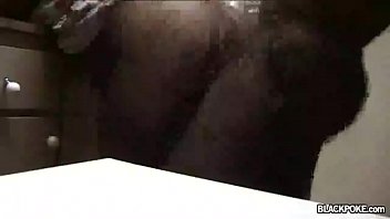 Ebony Wife Gets Fucked In The Kitchen