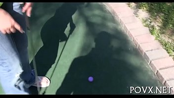 Riding on a biggest hard knob