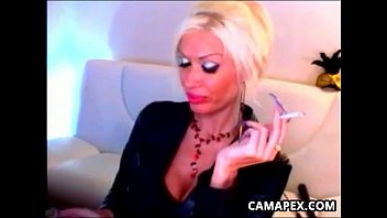 Dirty Blonde MILF Smoking