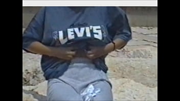 flashing teen outdoor