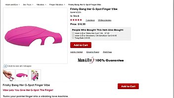 The Pink Frisky Bang Her G-Spot Finger Vibrator