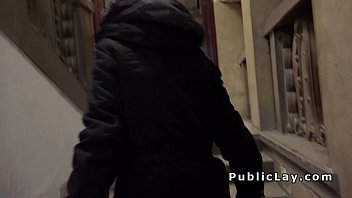 Hungarian hottie bangs huge cock