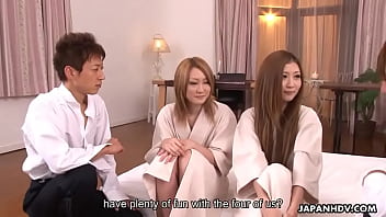 Asian sluts getting fucked in a hot foursome