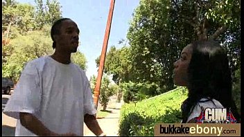 Busty black babe bubble bath group cocksuck! 13