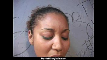 Gloryhole Secrets Ebony sucking off strangers POV 17