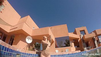 Abigail Mac pool fun