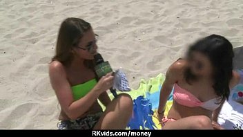 Amateur hottie takes cash for public sex 22