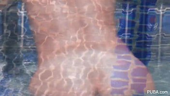 Kristina Rose plays with her coochie