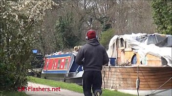 Dark beauty Leias naughty flashing and outdoor amateur flashing of latina babe f