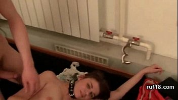 Teen in light bondage