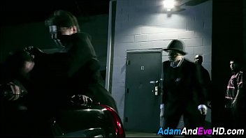 Chick watches babe suck