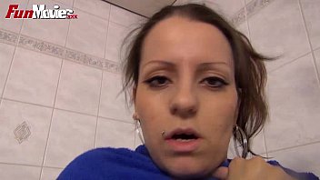 FUN MOVIES Busty German amateur washing up before Fetish Threesome