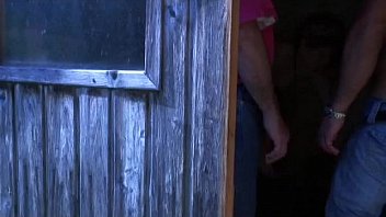 Forest threesome with Papy fucking doll