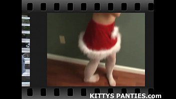 Innocent teen Kitty playing softball outdoors