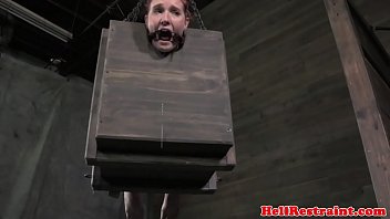Maledoms ass play with fetish box slut
