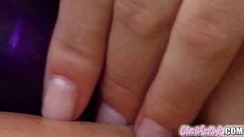 Give Me Pink Antonia teases herself with a big toy in her pink pussy