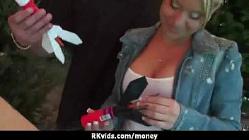 Sexy wild chick gets paid to fuck 7