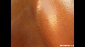 Give Me Pink Jasmine rubs pussy with oil and cream and gets off