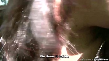 Bitch STOP - Busty teen Veronika fucked outdoor