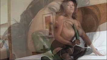 Busty mature Danica in open girdle and stockings