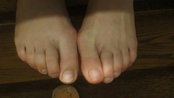 Candid Dirty Feet on Desk Rest