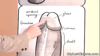 Brunette chick teaches horny babes how