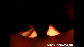 Hot brunette teen gets banged hard